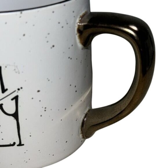 Threshold Stoneware "Warm And Cozy" Coffee Mug 4" - Picture 2 of 6